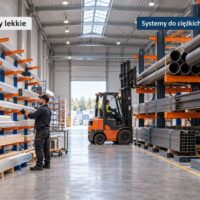 Lekkie regały wspornikowe i systemy do ciężkich ładunków w magazynie